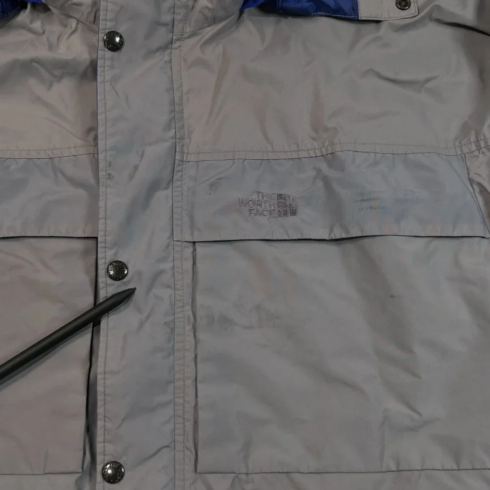 The North Face Gore-Tex Jacket Mens Medium VTG Made in USA Hooded Gray‎